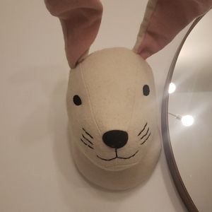 Stuffed animal head bunny